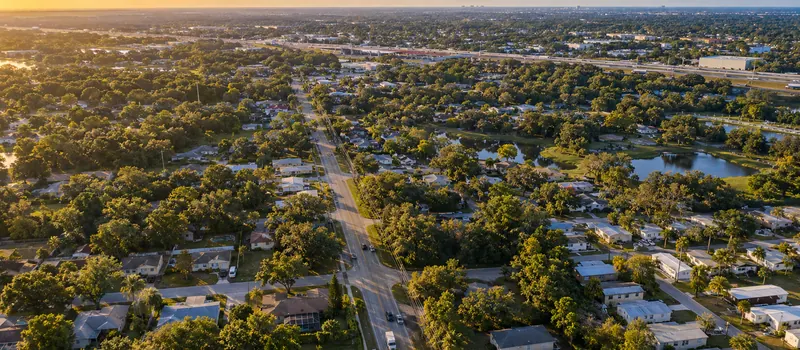 Aerial view of Mango, FL