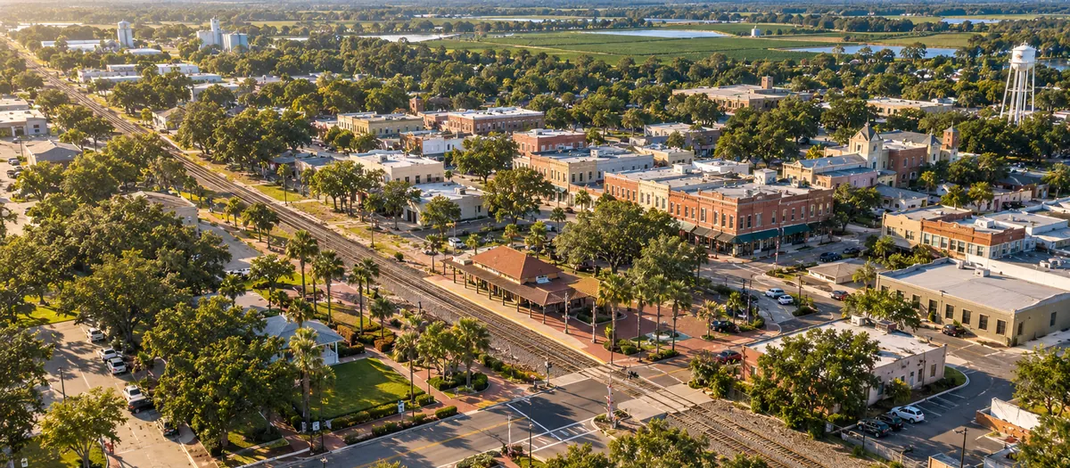 Aerial view of Plant City, FL