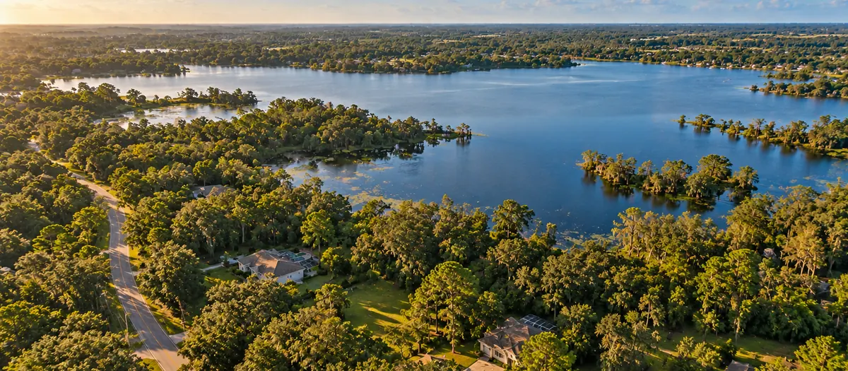 Aerial view of Thonotosassa, FL