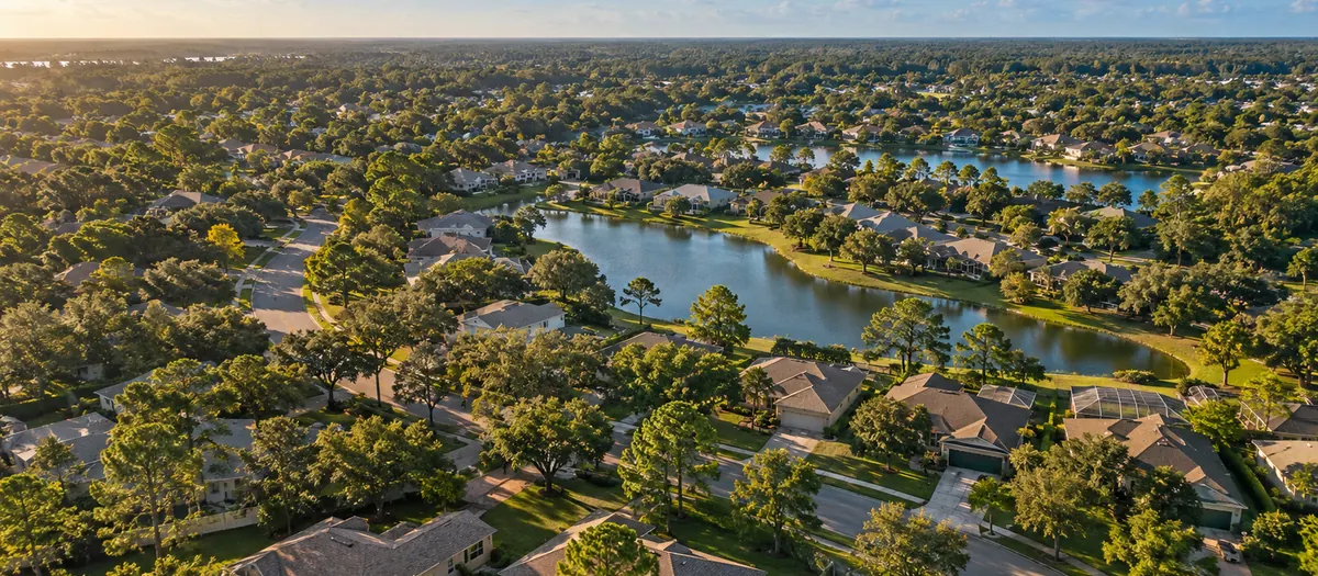 Aerial view of Valrico, FL