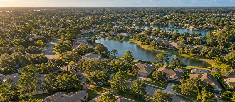 Aerial view of Valrico, FL